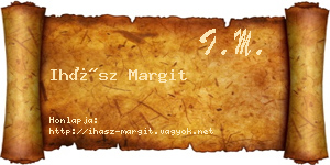 Ihász Margit névjegykártya