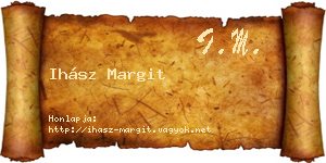Ihász Margit névjegykártya