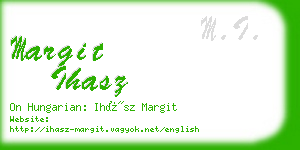 margit ihasz business card